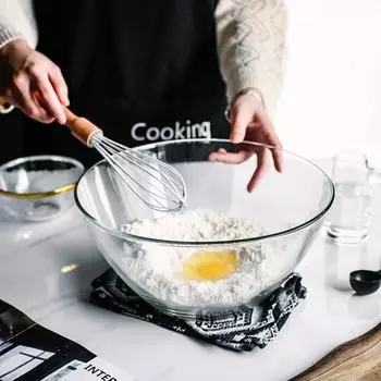 4600 мл большая емкость закаленная стеклянная миска термостойкая для микроволновой печи кухонные миски для смешивания выпечки контейнер для хранения салата