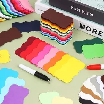 460 шт. Фигурные карточки для индексации Пустые мини-визитки Разноцветные карточки для заметок