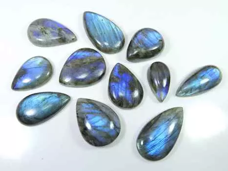 462 карата натуральный лабрадорит грушевидный голубой огонь россыпью драгоценный камень 11 шт. лот 27-40 мм LL-726