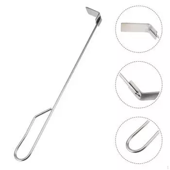 46 см грабли для древесного угля, золы, грилей, угловой очиститель, многофункциональный, для каминных принадлежностей, ржавчина