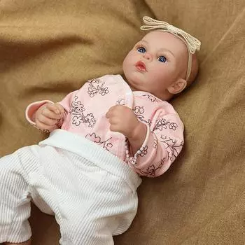 46 см кукла игрушка луг 3D окрашенная кожа Bebe Reborn Baby окрашенные волосы куклы мягкие виниловые тактильные куклы игрушки 46cm