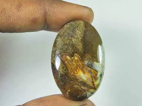 46Cts. Натуральный камень кальцит овальный кристалл кабошон россыпью драгоценный камень 24X37X06 мм SK-3442