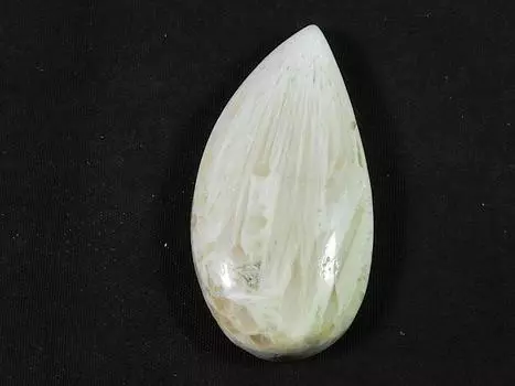 46Cts. Pink Scolocite Pear Healing Crystal Cabochon Loose Gemstone 23X42MM SK-2465