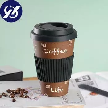 470 мл кофейная кружка, дизайнерская изоляция, бамбуковое волокно, разлагаемая чашка для воды для путешествий