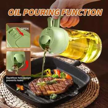 470 мл стеклянный распылитель масла бутылка для приготовления пищи распылитель масла банка распылитель масла Mister для барбекю выпечки кухонные принадлежности