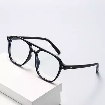 4740 Двойной Луч Модный Рисовый Гвоздь Анти-Синий Свет Плоское Зеркало 2024 Новинка Xiaohongshu Такая же Универсальная Оправа Для Очков