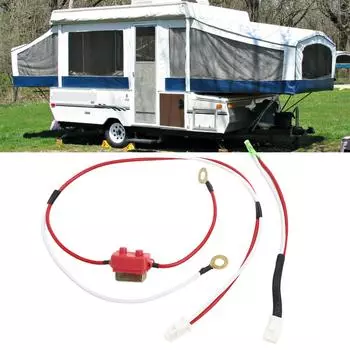 4749B5531 Боковое соединение прицепа 15 ампер жгут проводов аккумулятора длительный срок службы высокая производительность для Up Camper