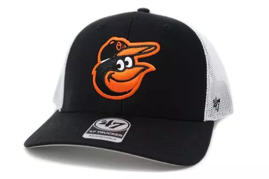 47 Brand 47 TRUCKER Сетчатая кепка MLB Американская лига Балтимор Свободный размер, Orioles,