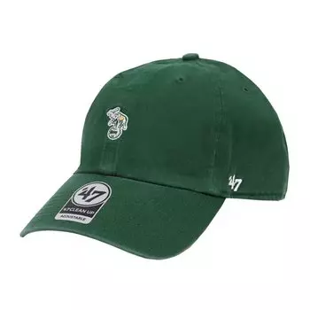 47 Brand Cap Alternate Base Runner Icon MLB Forty Seven Hat Dad Hat Athletics Dark Green Green Free Size Mens Womens B-BSNR18GWS-DGA