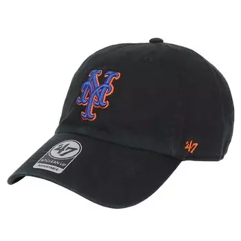 47 Brand Cap Cleanup Low Cap MLB Major League Hat Forty Seven New York Mets NEW YORK METS Black Free Size [Товар]
