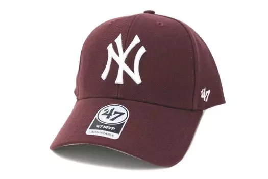 47 Brand Seven Cap 47 MVP NEW YORK YANKEES New York Yankees ТЕМНО-БОРДОВЫЙ Свободный размер (Сорок Брендов)