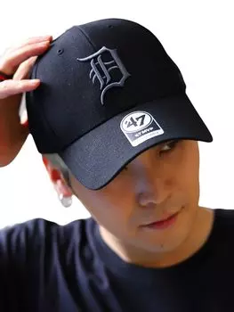 47 Brand Seven Cap Detroit Tigers MLB Major League Черный Серый (Сорок Брендов) B-MVP09WBV (03) чёрный