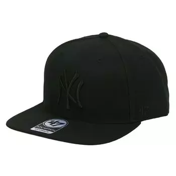 47 Cap MLB Sure Shot Captain Hat Forty Seven Snapback Major League American League Yankees Solid All Black Mens Womens [Товар]