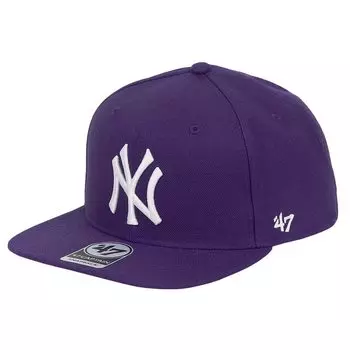 47 Cap MLB Sure Shot Captain Hat Forty Seven Snapback Major League American League Yankees Purple Free Size Mens Womens