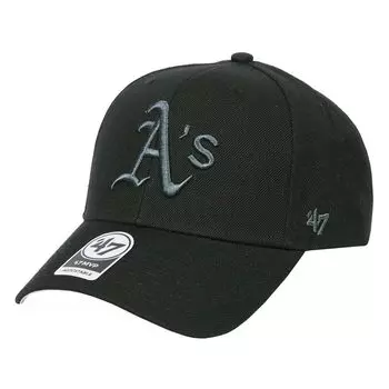 47 Cap MVP ADJUSTABLE LOGO CAP Hat 6 Panels BLACK Black Street Athletics Free Size [47 Brand] Men s Women s B-MVP18WBV-BKJ