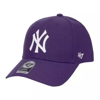 47 Cap MVP Hat Brand MLB New York Yankees NY Logo Street Unisex Стильная бейсболка Velcro Фиолетовый 1 шт. Мужская Женская
