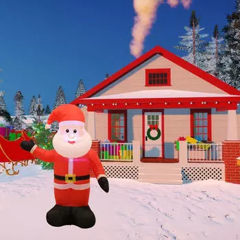 47-дюймовый рождественский Санта-Клаус надувной декор ЕС 220 В для мероприятий