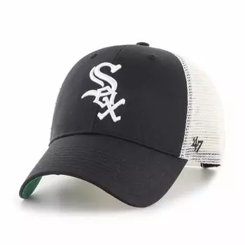 47 Forty Seven Brand Cap Mesh MVP Hat Snapback MLB Baseball Team 47BRAND BRANSON MVP White Sox Black