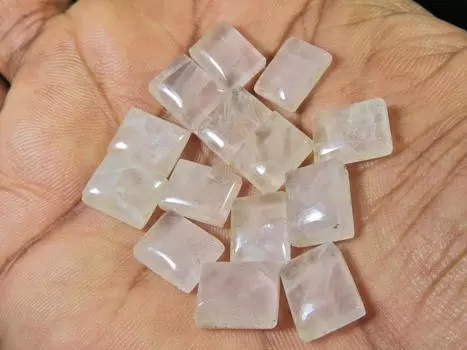 47 карат натуральный нежно-розовый кварц восьмиугольный россыпью драгоценный камень лот 14 шт 07X10MM RQ-1373