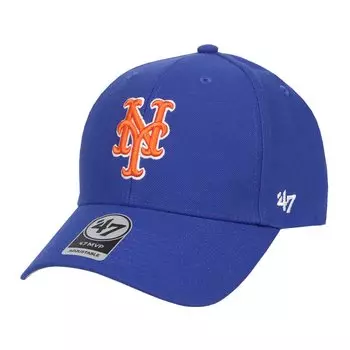 47 Кепка Major League Baseball MVP Кепка Brand MLB Logo Street Unisex New York Mets Royal Blue Синий Свободный размер Мужская Женская B-MVP16WBV-RYC