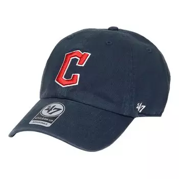 47 Кепка Высшей лиги бейсбола MLB Логотип Шляпа Бренд Cleanup Низкая кепка Унисекс Кливленд Гардианс Темно-синий Свободный размер Мужская Женская B-RGW08GWS-NYL