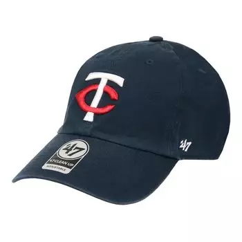 47 Кепка Major League MLB Logo Hat Cleanup Brand Low Cap Unisex Minnesota Twins Navy Free Size Mens Womens B-RGW14GWS-NYG