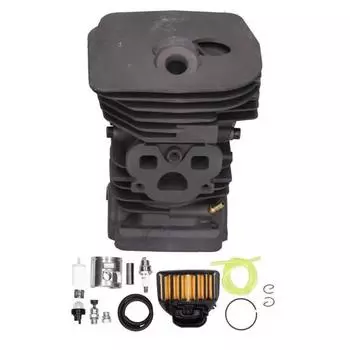 47 мм цилиндр бензопилы, поршень воздушного фильтра, набор предохранительных клапанов, замена, подходит для Husqvarna 455 460
