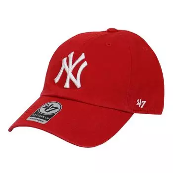47 Seven Cap Yankees Clean Up CLEAN UP NY Logo CAP Hat Low Cap MLB NEW YORK YANKEES Red Free Size [Forty Brand] Мужская Женская красный