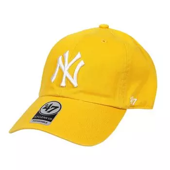 47 Seven Cap Yankees Cleanup CLEAN UP NY Logo CAP Hat Low Cap MLB NEW YORK YANKEES Yellow Gold Yellow Free Size [Forty Brand] Mens Womens