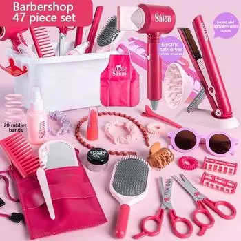 47 шт. новый нарядный фен для волос салон щипцы для завивки волос девушка ролевая красавица модная игрушка подарок для девочек