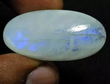 47Cts. Натуральный радужный лунный камень овальный кабошон россыпью драгоценный камень 17X35X09 MM PP-950