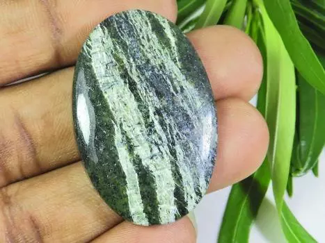 47Cts. Натуральный зеленый швейцарский опал кристалл овальный кабошон драгоценный камень 26X40X05 мм SK-711