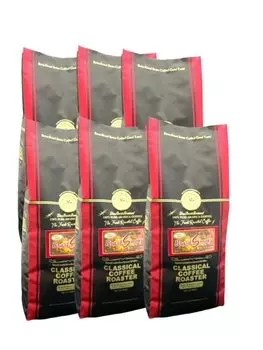 480 чашек кофейных зерен Арабика Бразильский Дымчатый Кофе 6 фунтов x 6 набор 100% (454г пакеты) [как бобы]