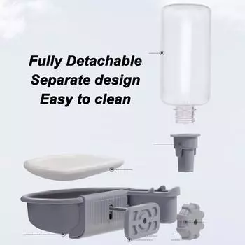 480 мл автоматическая станция для поения домашних животных безопасная регулируемая съемная подвесная гравитационная поилка для домашних животных диспенсер для воды для домашних животных собак кошек