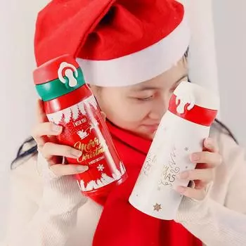 480 мл рождественская термос-чашка, термос из нержавеющей стали 304, портативная термокружка с изоляцией, рождественский подарок 401-500ml