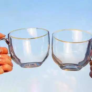 480 мл стеклянная салатница с золотой инкрустацией по краю, кружка для фруктов и риса, миски, контейнер для хранения еды, ланч-бокс, декоративная посуда Glass