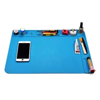 480X340 мм Теплоизоляционный рабочий коврик Термостойкая паяльная станция Ремонтная изоляционная подкладка Платформа для обслуживания телефона