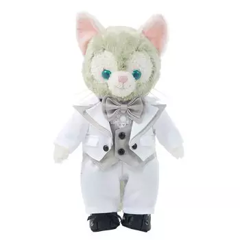 4869 Свадебный смокинг жениха, белый, приветственный кукольный свадебный костюм Gelatoni размера S, костюм ручной работы [atelier_memory]