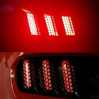 48*30 см наклейки на автомобиль в виде сот, стильные задние фонари для автомобиля, самодельные защитные наклейки, декоративные наклейки на задние фонари автомобиля