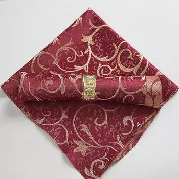 48*48 см, 10 шт., однотонные элитные салфетки для ресторана, западный ресторанный коврик для стола, жаккардовая тканевая салфетка, подставка для столовых приборов 48x48cm бордовый