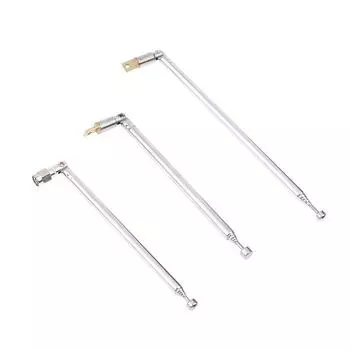 48/64cm 6 Section Metal Full-Channel Am Fm Radio Telescopic Antenna 360 Degree Rotating Antenna Aeial