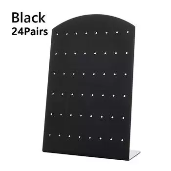 48/72 отверстия Креативные ювелирные изделия Серьги Пуссеты Дисплей Стойка Портативная Подставка для Ожерелий Держатель Органайзер Коробка Для Хранения 18X8.8cm белый