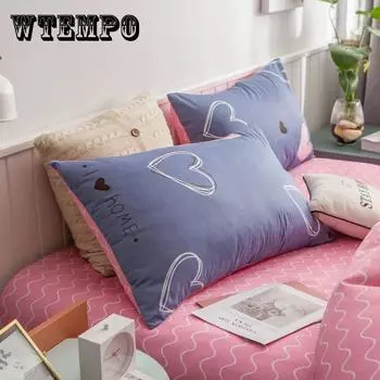 48*74 см модная наволочка с принтом из чистого хлопка, мягкая, приятная для кожи наволочка для пары, спальни, наволочка, большая пара