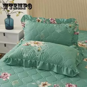 48*74 см наволочки для кровати пара кружевных наволочек с пасторальным принтом, стеганые утолщенные большие наволочки