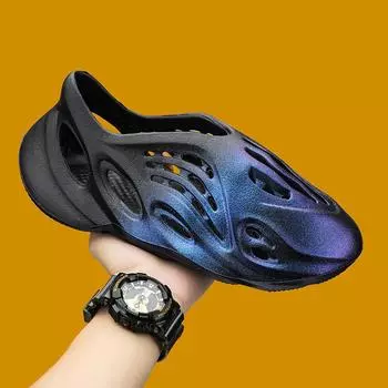 48 больших размеров, летние новые однотонные туфли из кокоса с отверстиями, мужские трендовые римские сандалии для пары, пляжная обувь 39