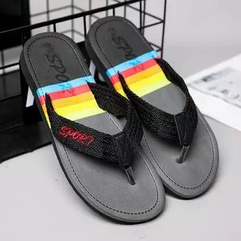 48 больших размеров пара шлепанцев летняя одежда повседневные женские тапочки вьетнамские туфли для пляжа у моря мужские 36