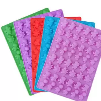 48 даже милый маленький динозавр, силиконовая форма для моделирования шоколада, игрушка, форма для льда красный