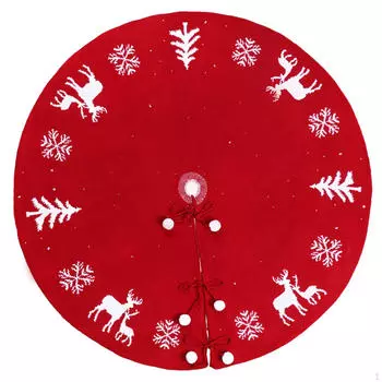 48 дюймов вязаная юбка для елки, мягкий коврик, деревенский декор, большой рождественский вязаный