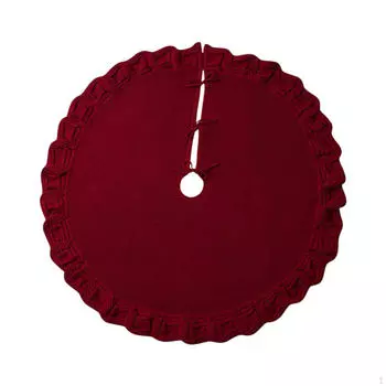 48-дюймовая рождественская юбка украшения ковер вечеринка спальня Purple Red