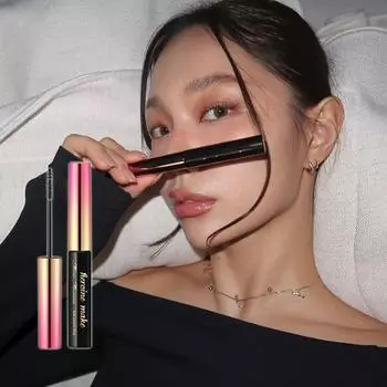 [48 Hour Cara] Kiss Me Heroine Make Micro Тушь для ресниц Advanced Film N 4,5 г (ультратонкая кисть),Корейская косметика, КПОП 01 deep black